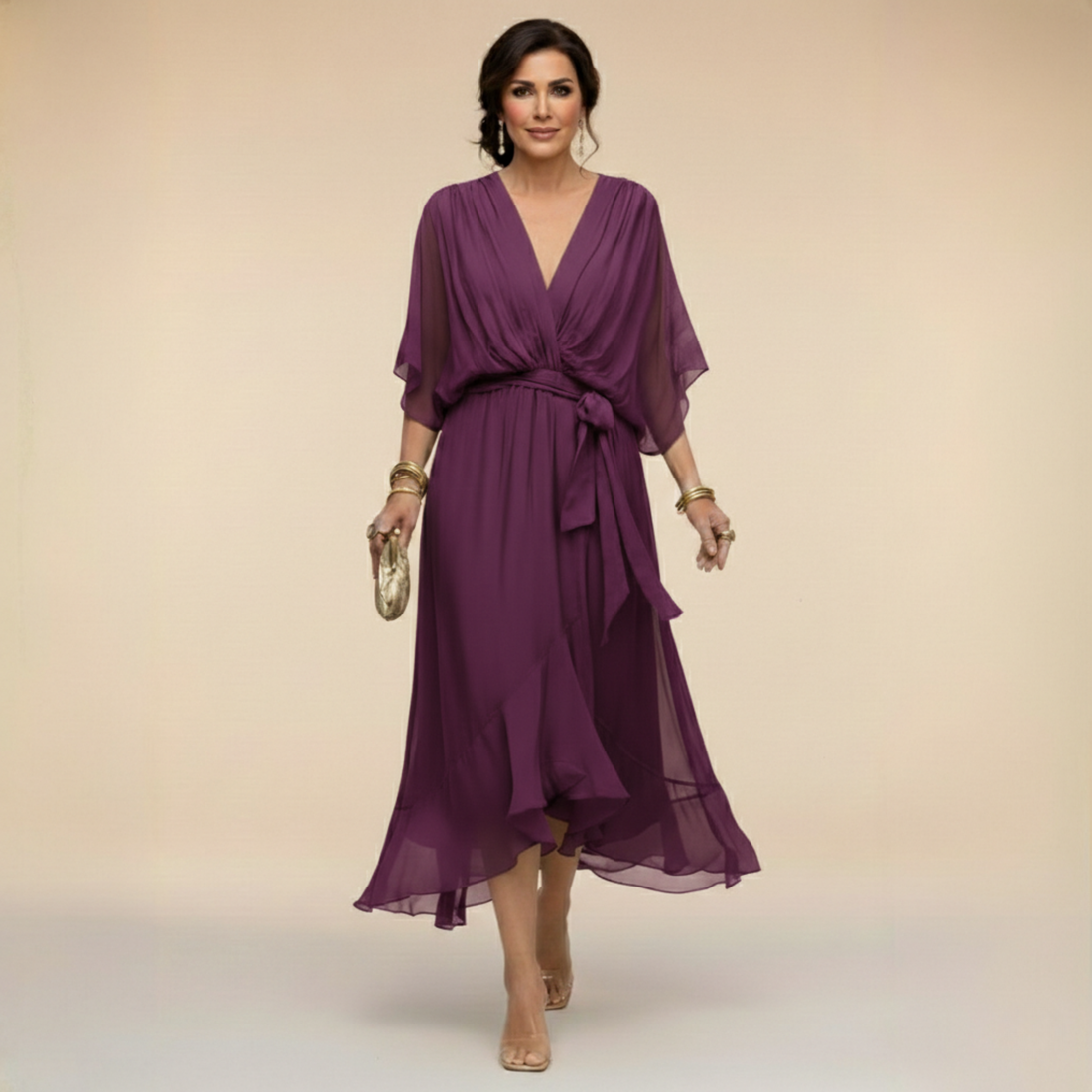 Serena | Robe Chiffon Élégante