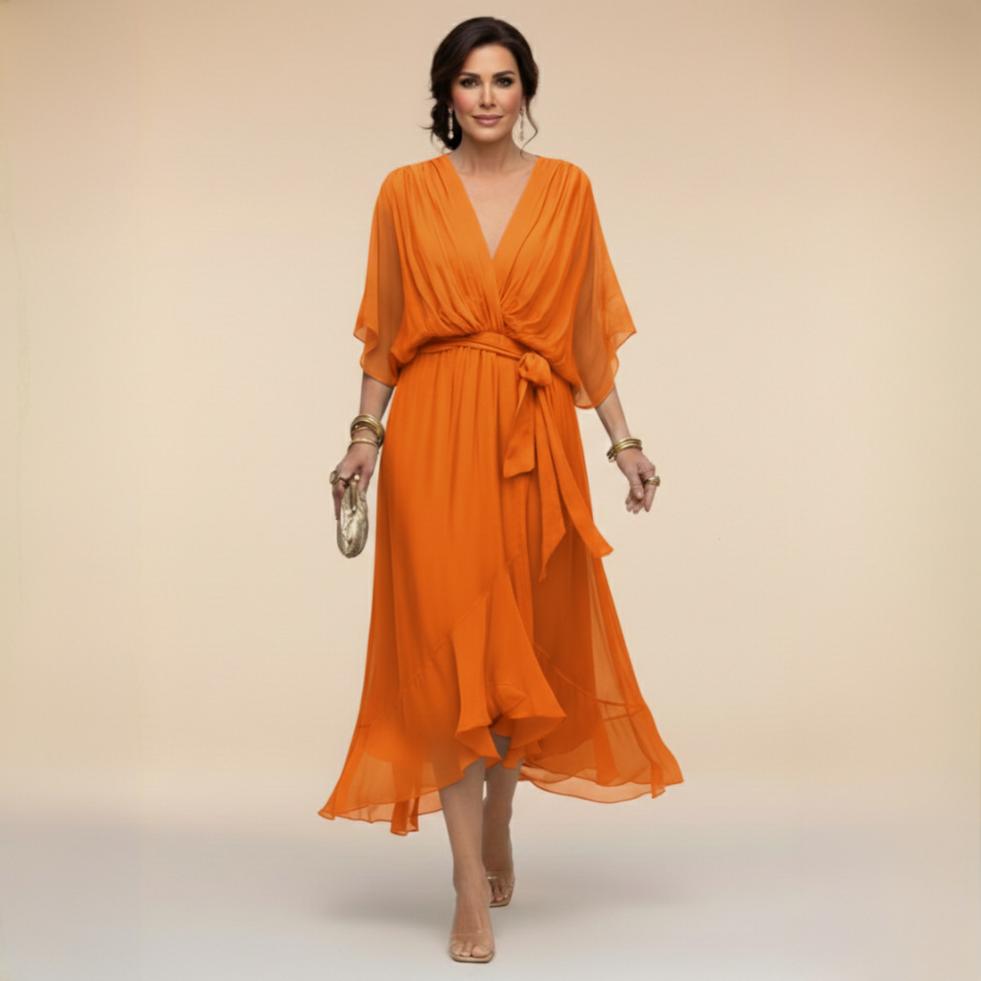 Serena | Robe Chiffon Élégante